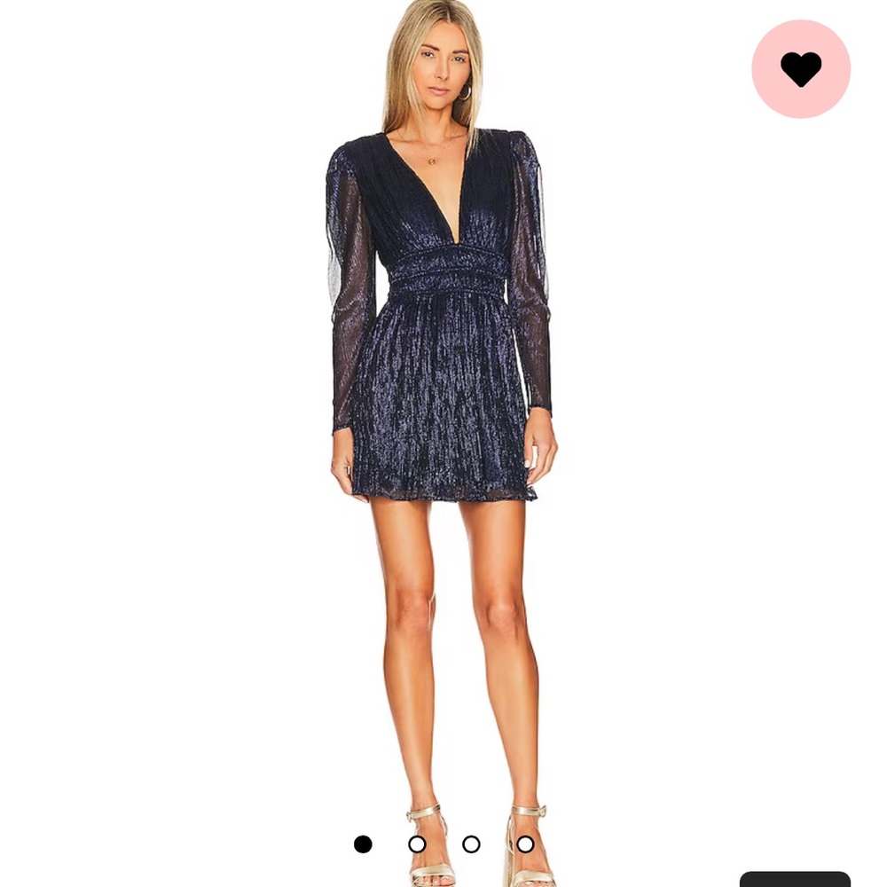 House of Harlow Edie Ls Dress in Navy